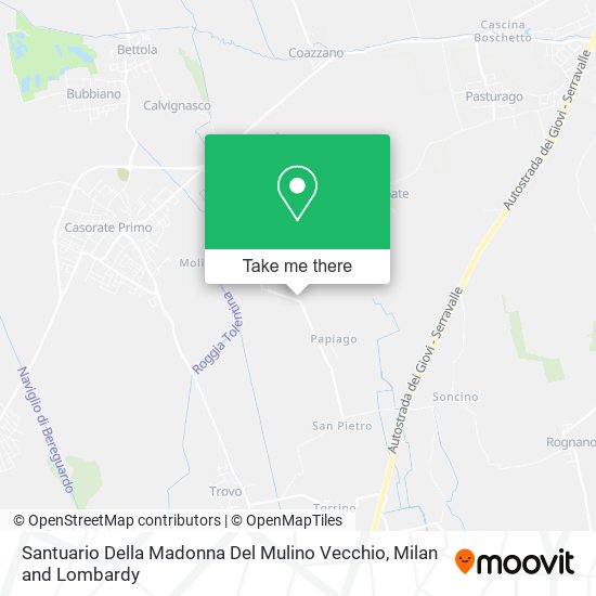 Santuario Della Madonna Del Mulino Vecchio map
