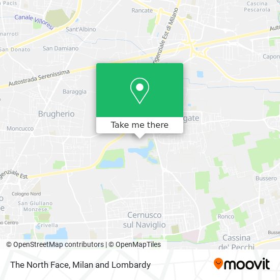 The North Face map