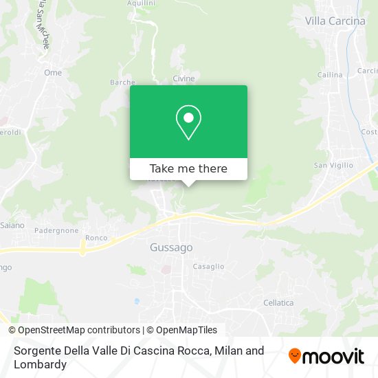 Sorgente Della Valle Di Cascina Rocca map