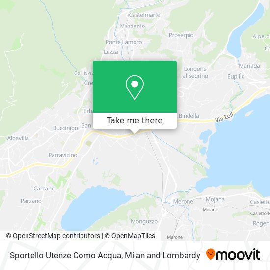 Sportello Utenze Como Acqua map