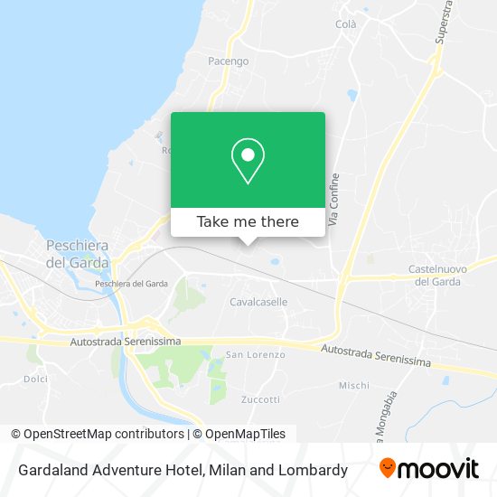Gardaland Adventure Hotel map