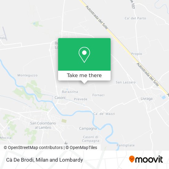 Cà De Brodi map
