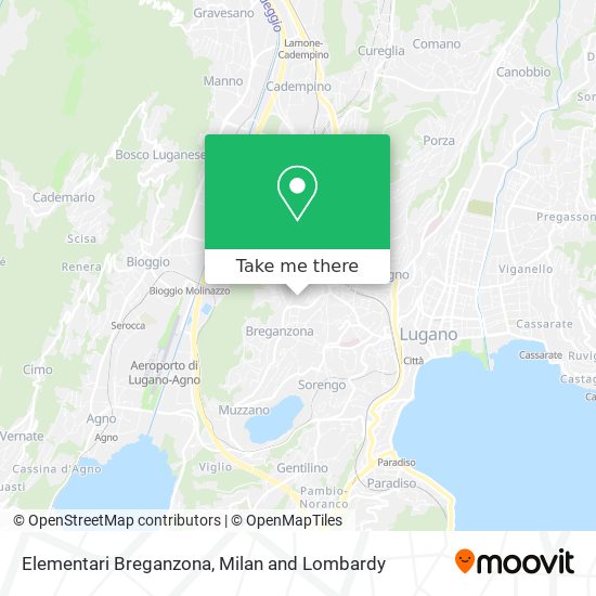 Elementari Breganzona map