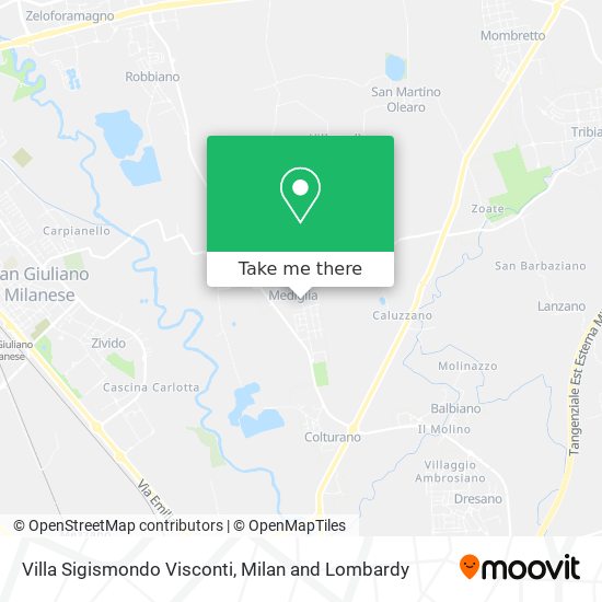 Villa Sigismondo Visconti map