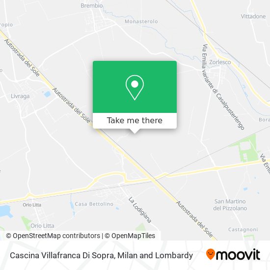 Cascina Villafranca Di Sopra map