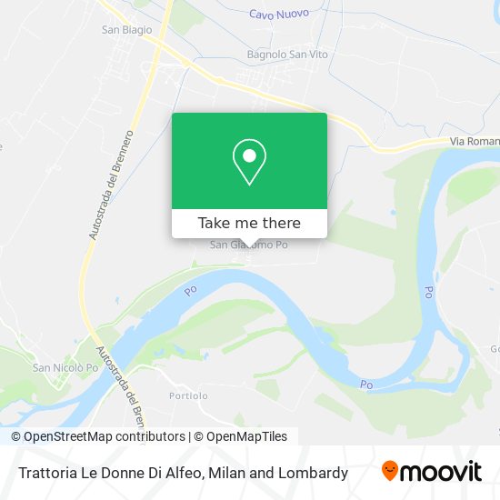 Trattoria Le Donne Di Alfeo map