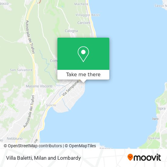 Villa Baletti map