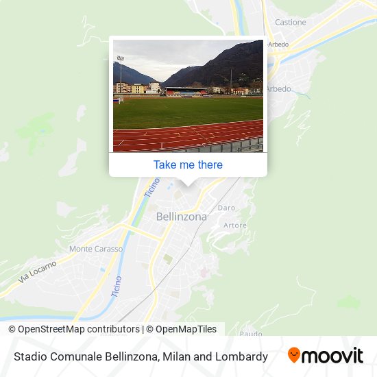 Stadio Comunale Bellinzona map