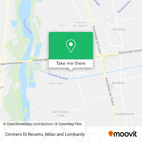 Cimitero Di Recetto map