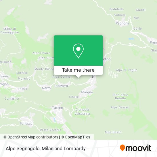 Alpe Segnagolo map