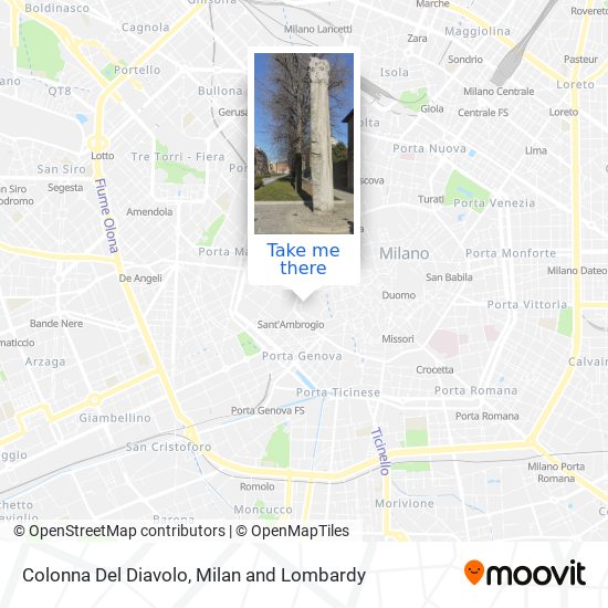 Colonna Del Diavolo map