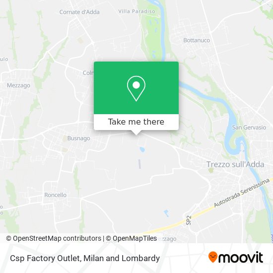 Csp Factory Outlet map