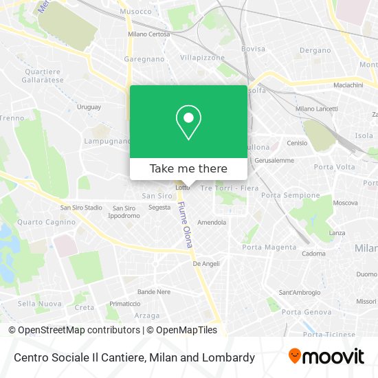 Centro Sociale Il Cantiere map