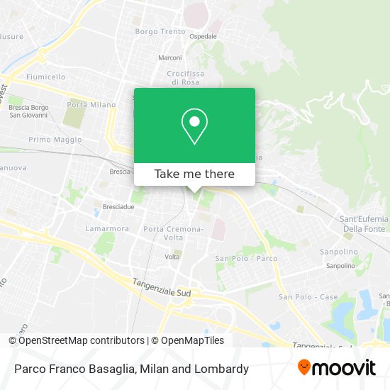 Parco Franco Basaglia map