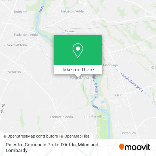 Palestra Comunale Porto D'Adda map
