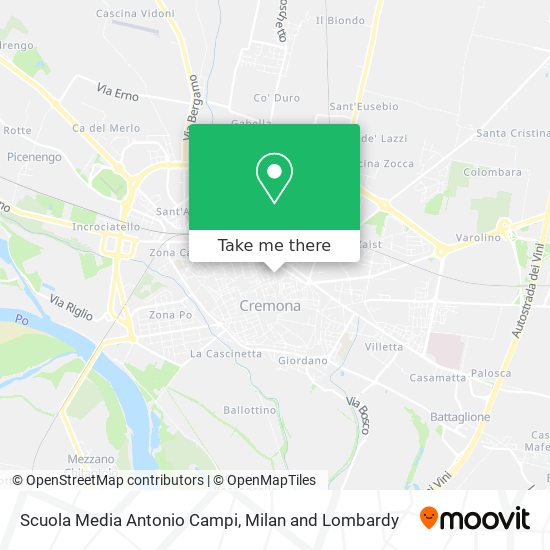 Scuola Media Antonio Campi map