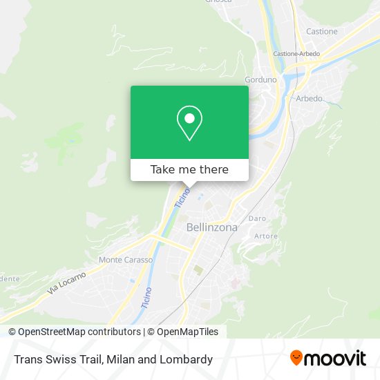 Trans Swiss Trail map