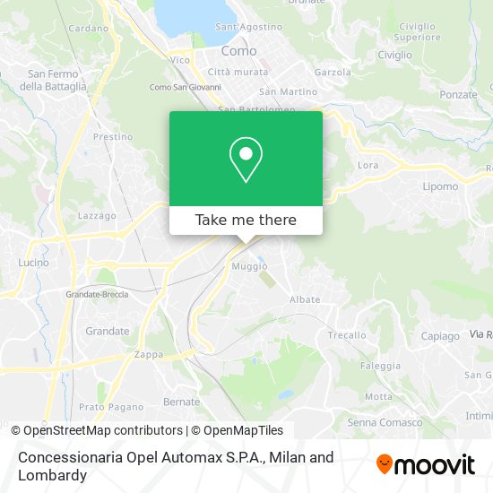 Concessionaria Opel Automax S.P.A. map
