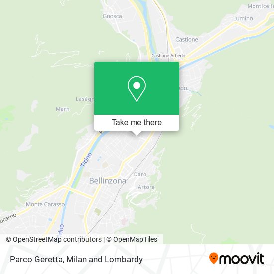 Parco Geretta map