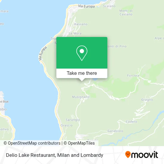 Delio Lake Restaurant map