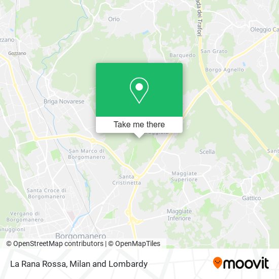 La Rana Rossa map