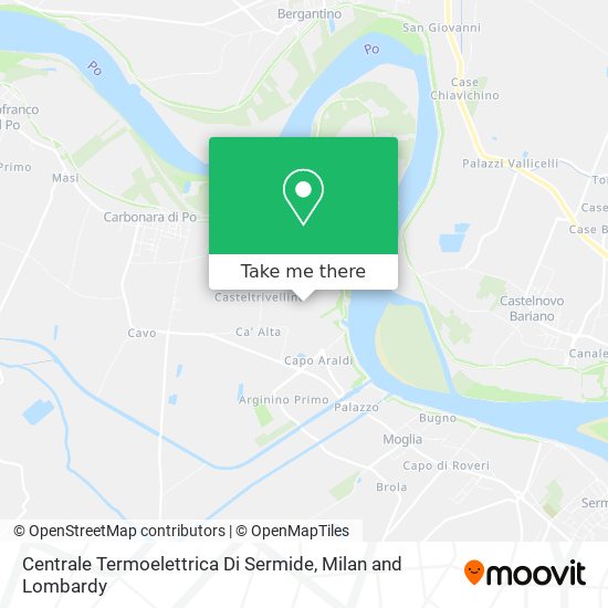 Centrale Termoelettrica Di Sermide map