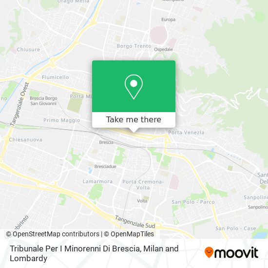 Tribunale Per I Minorenni Di Brescia map