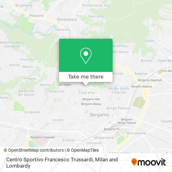 Centro Sportivo Francesco Trussardi map