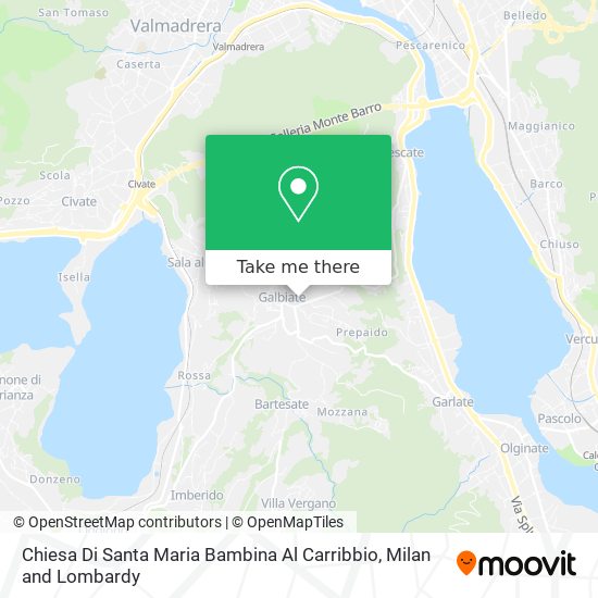 Chiesa Di Santa Maria Bambina Al Carribbio map
