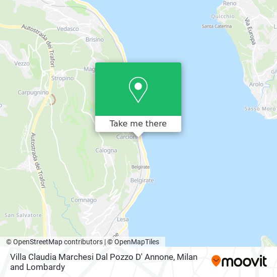 Villa Claudia Marchesi Dal Pozzo D' Annone map