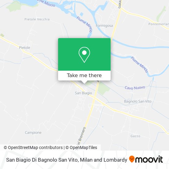 San Biagio Di Bagnolo San Vito map