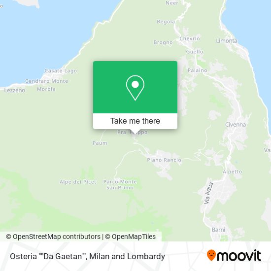 Osteria ""Da Gaetan"" map