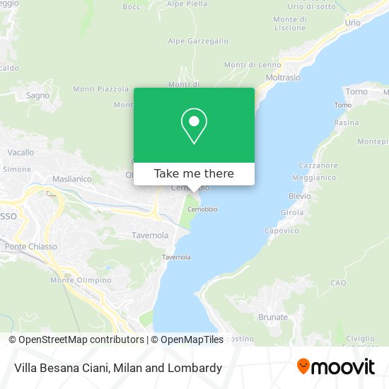 Villa Besana Ciani map