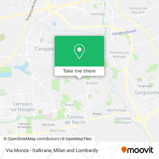 Via Monza - Italkrane map