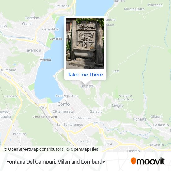 Fontana Del Campari map