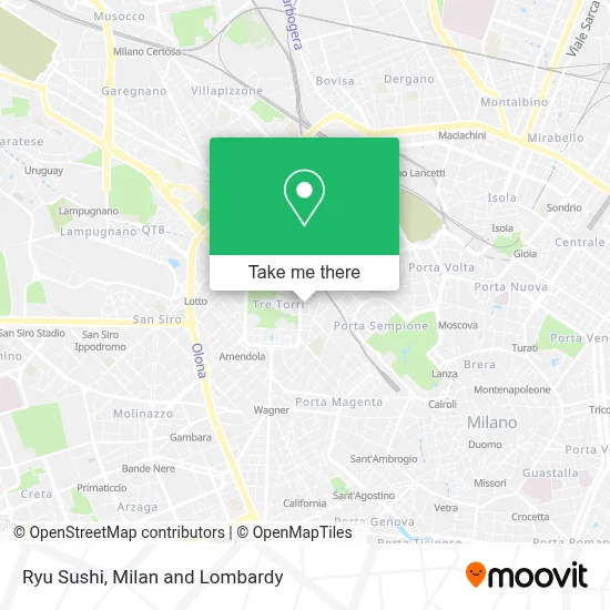 Ryu Sushi map
