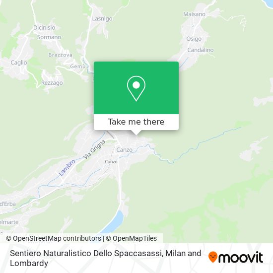 Sentiero Naturalistico Dello Spaccasassi map