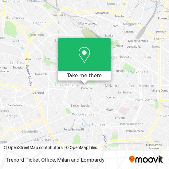 Trenord Ticket Office map