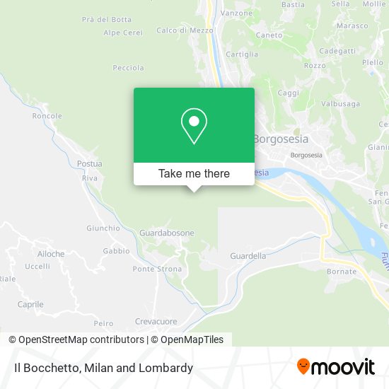 Il Bocchetto map