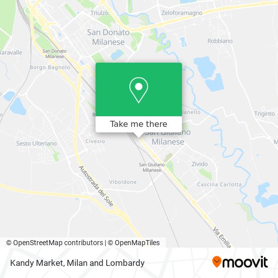 Kandy Market map