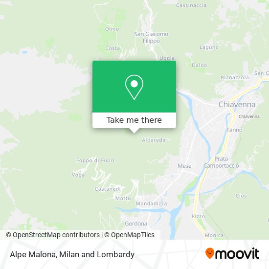 Alpe Malona map