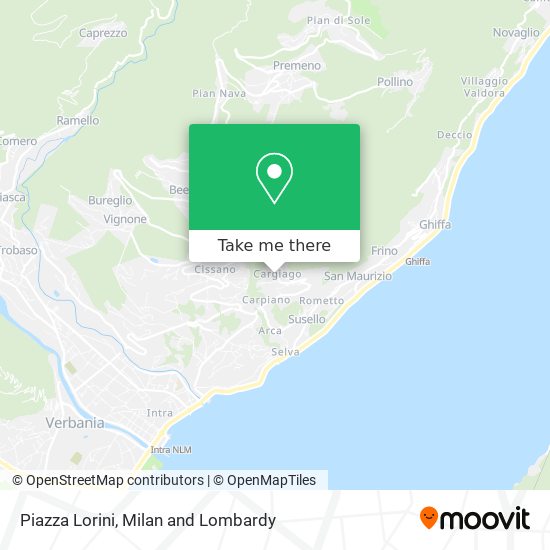 Piazza Lorini map