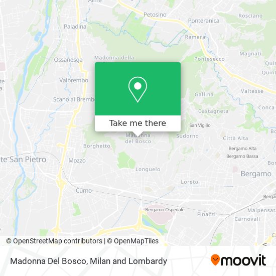 Madonna Del Bosco map