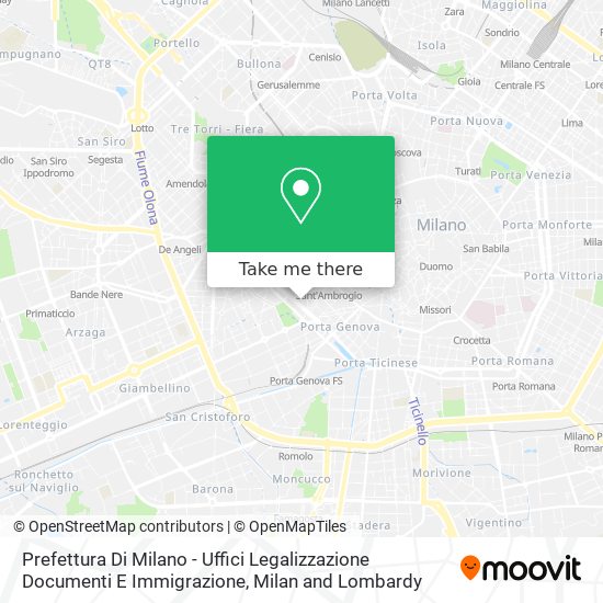 Prefettura Di Milano - Uffici Legalizzazione Documenti E Immigrazione map