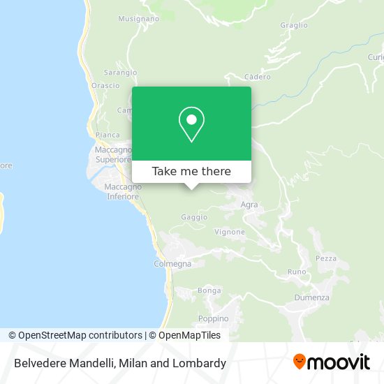 Belvedere Mandelli map