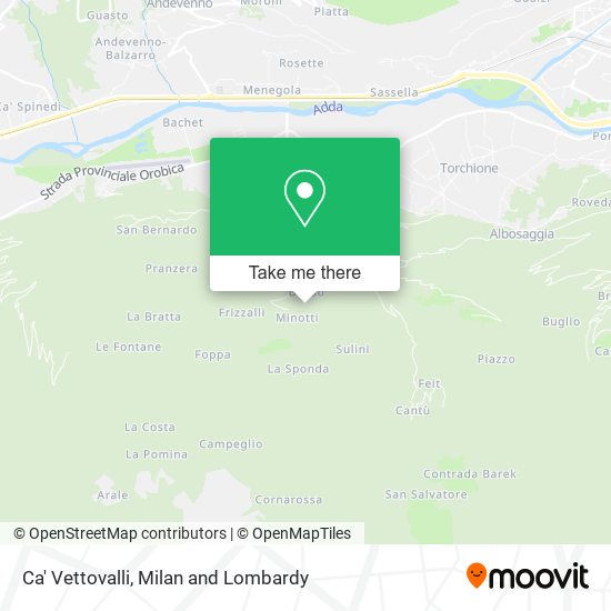 Ca' Vettovalli map