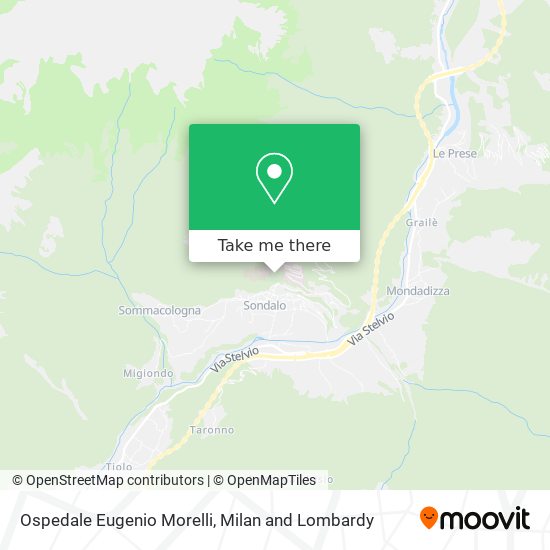 Ospedale Eugenio Morelli map