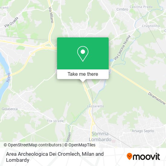 Area Archeologica Dei Cromlech map