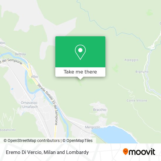 Eremo Di Vercio map