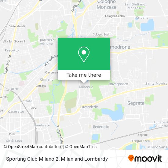 Sporting Club Milano 2 map